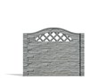 Betónové ploty vzorované šedá mriežka
